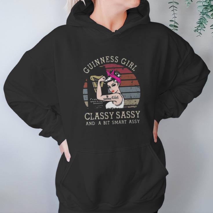 Strong Guinness Girl Classy Sassy And A Bit Smart Assy Vintage Shirt Hoodie Gifts for Women