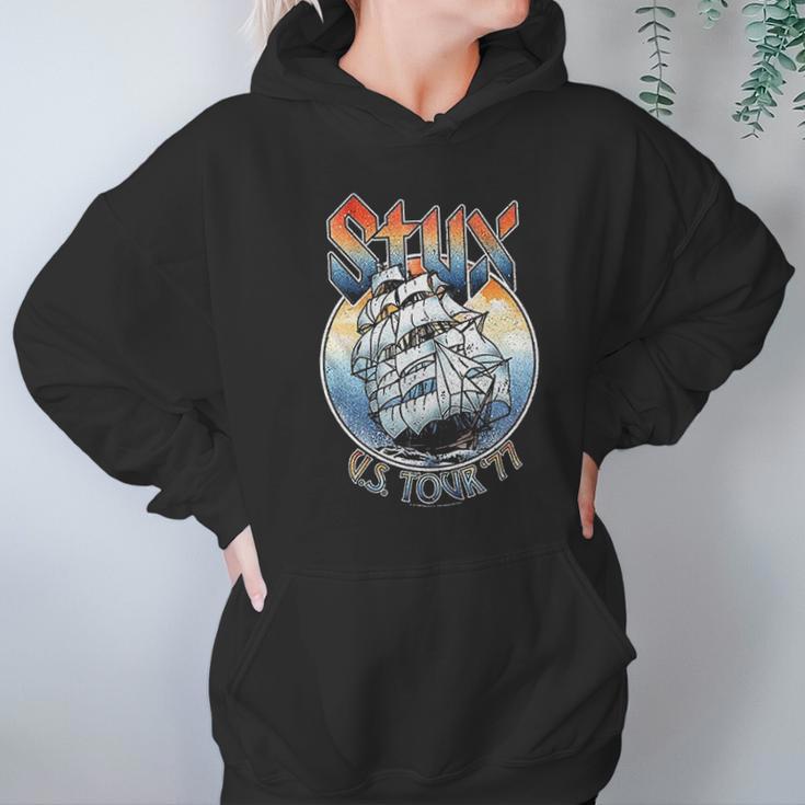 Styx 1977 Tour Black Hoodie Gifts for Women