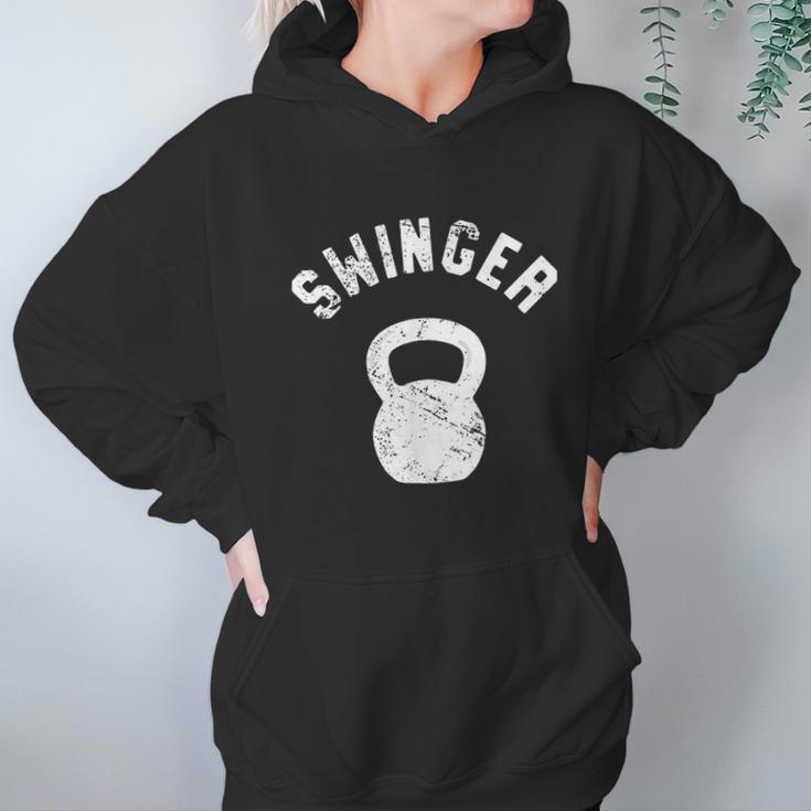 Swinger Funny Kettlebell Workout Hoodie Gifts for Women