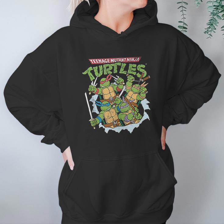 Teenage Mutant Ninja Turtles Break Through Hoodie Gifts for Women