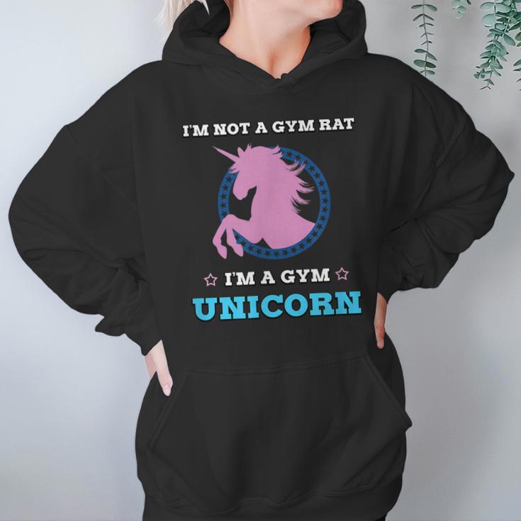 Unicorn Gym Workout Fun Fitness By Zany Brainy Hoodie Gifts for Women