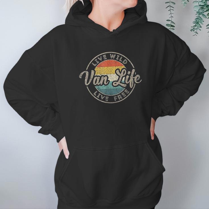 Van Life Clothing Retro Vintage Van Dwellers Vanlife Nomad Hoodie Gifts for Women