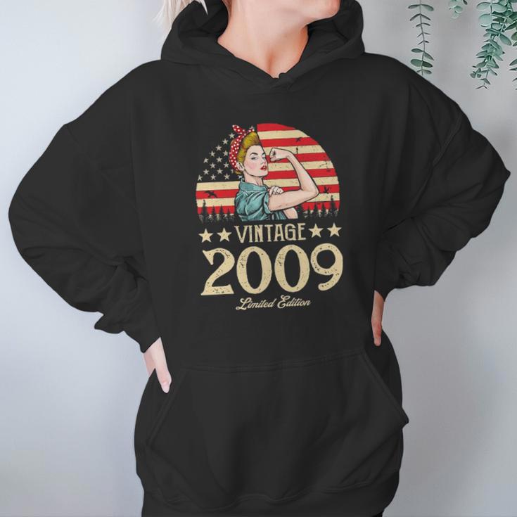 Vintage 2009 Limited Edition 2009 13Rd Birthday 13 Years Old Hoodie Gifts for Women