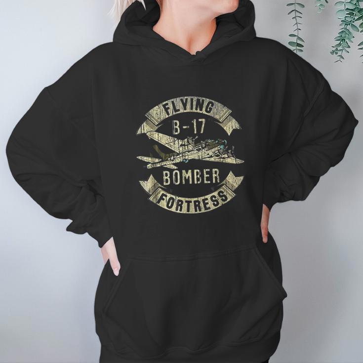 Vintage B17 Bomber Ww2 Plane Aviation Airplane Grunge Hoodie Gifts for Women