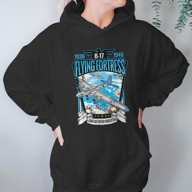 Vintage B17 Flying Fortress Ww2 Heavy Bomber Aviator Hoodie Gifts for Women