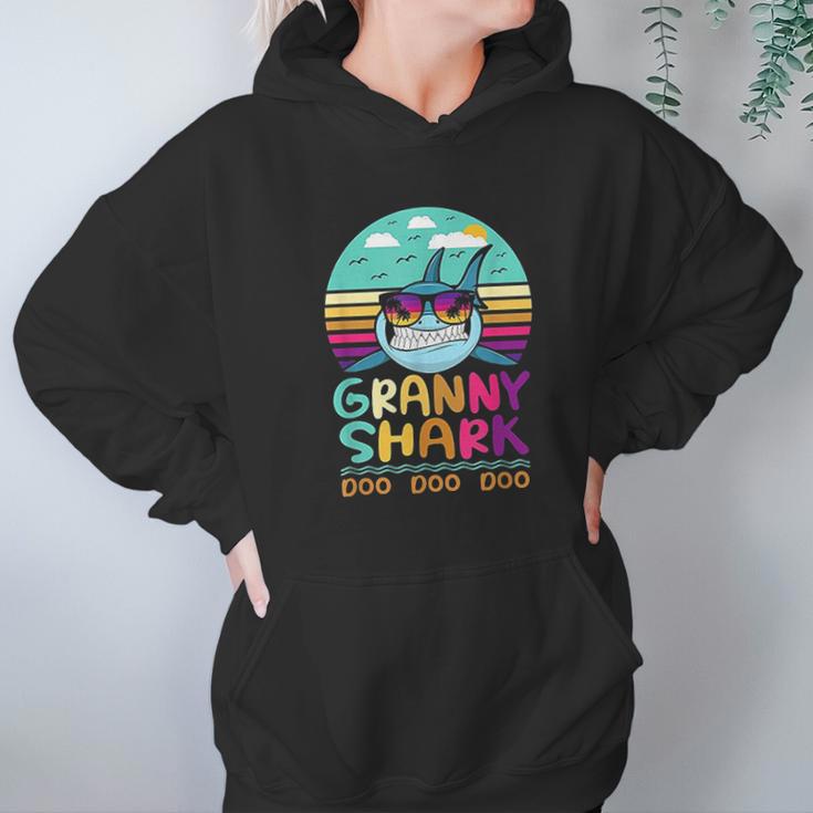 Vintage Granny Shark Doo Doo Doo Hoodie Gifts for Women