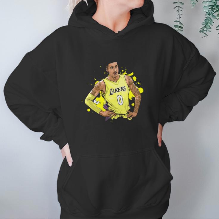 Vintage Graphic Kyle Kuzma Lakers Team Artwork Hoodie Gifts for Women