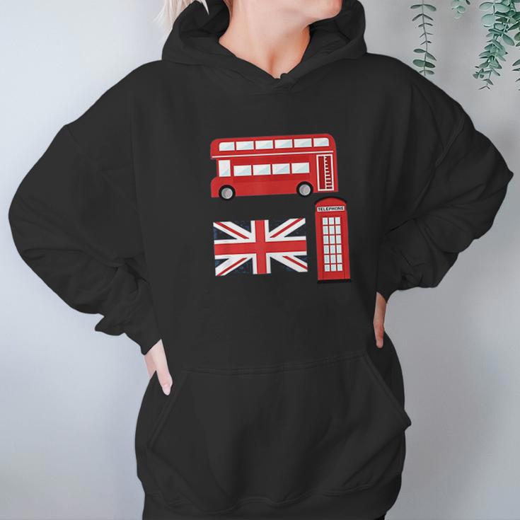 Vintage London I Love Travel Wanderlust Hoodie Gifts for Women