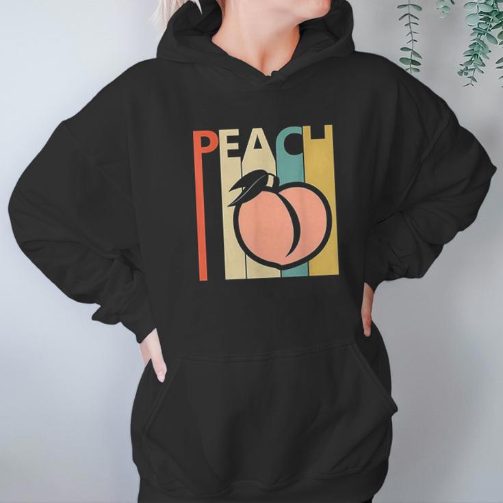 Vintage Peach Peach Fruit Emoji Gift Hoodie Gifts for Women