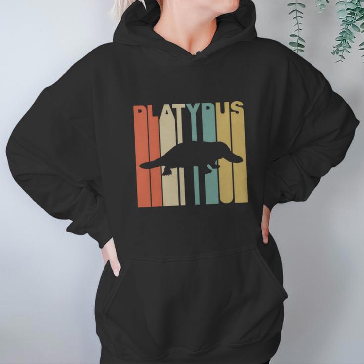 Vintage Style Platypus Silhouette T-Shirt Hoodie Gifts for Women