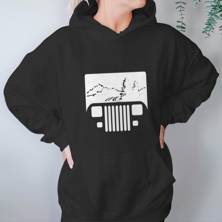 White Adventuring Yj Jeep Hoodie Gifts for Women