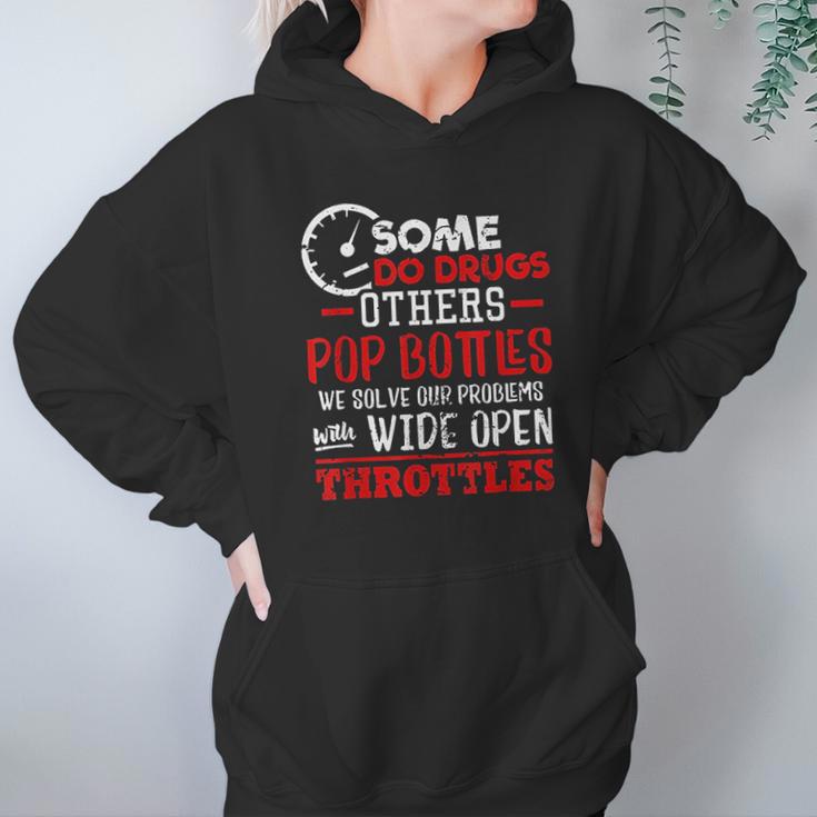 Wide Open Trottles Some Do Drugs Design Car Guy Gift Hoodie Gifts for Women