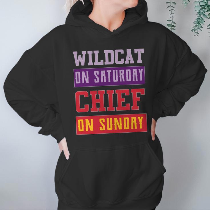 Wildcat On Saturday Chief On Sunday Hoodie Gifts for Women