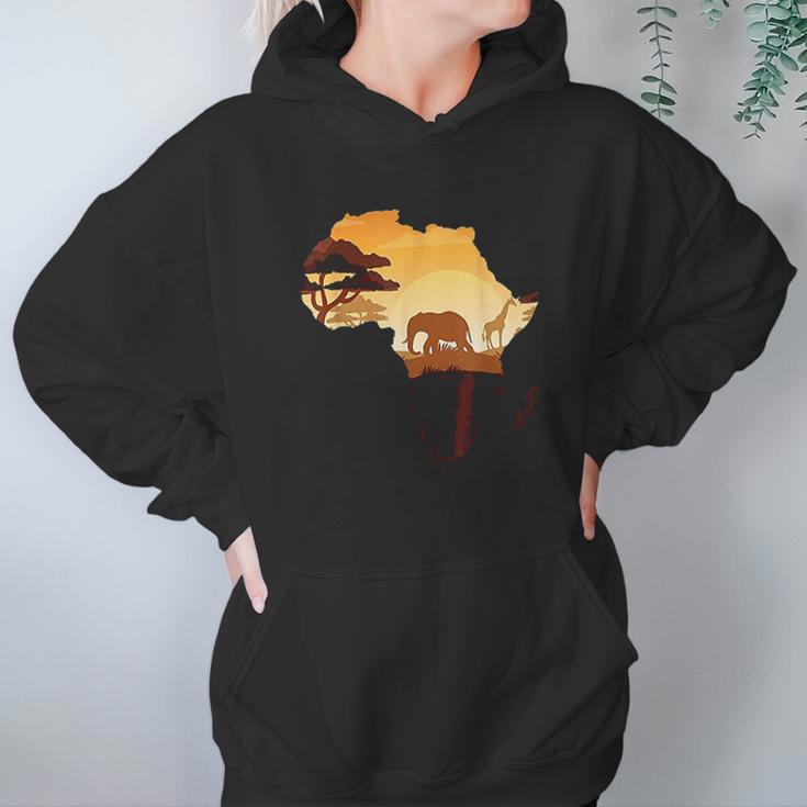 Wildlife Safari Animals Ivory Elephant Hoodie Gifts for Women