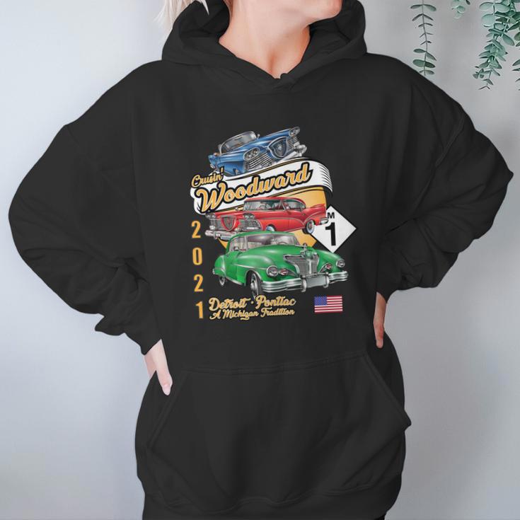 Woodward Ave M1 2021 Three Cars Hoodie Gifts for Women