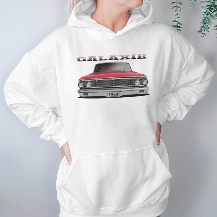 1964 Ford Galaxie Red Two Sided Hoodie Gifts for Women