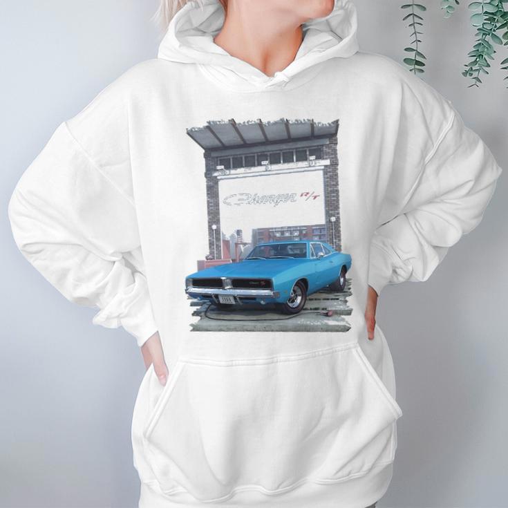 1969 Dodge Charger Graphic Design Printed Casual Daily Basic Hoodie Gifts for Women