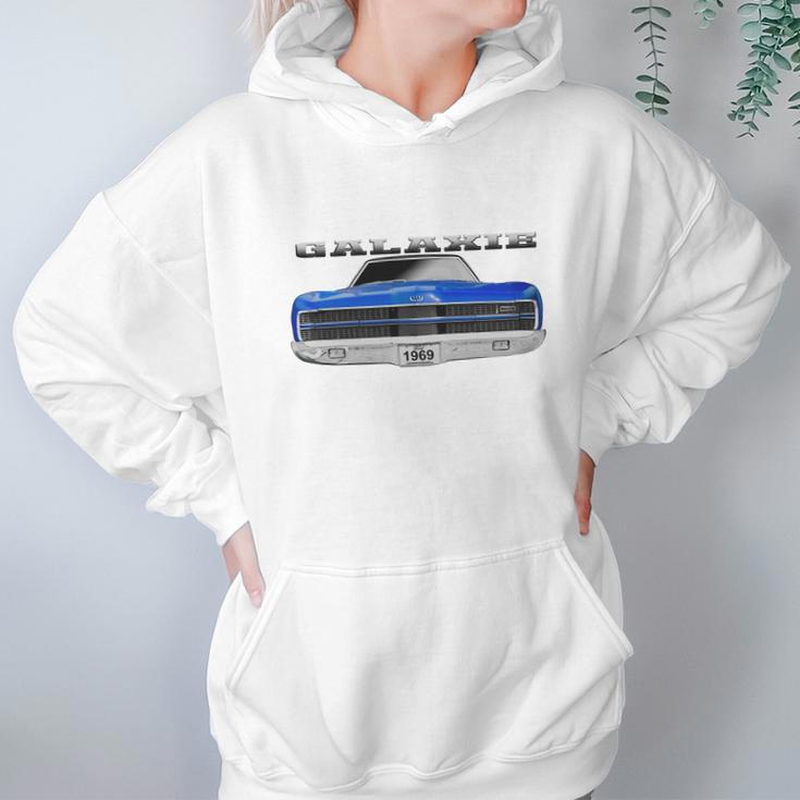 1969 Ford Galaxie Ltd Two Sided Blue Hoodie Gifts for Women