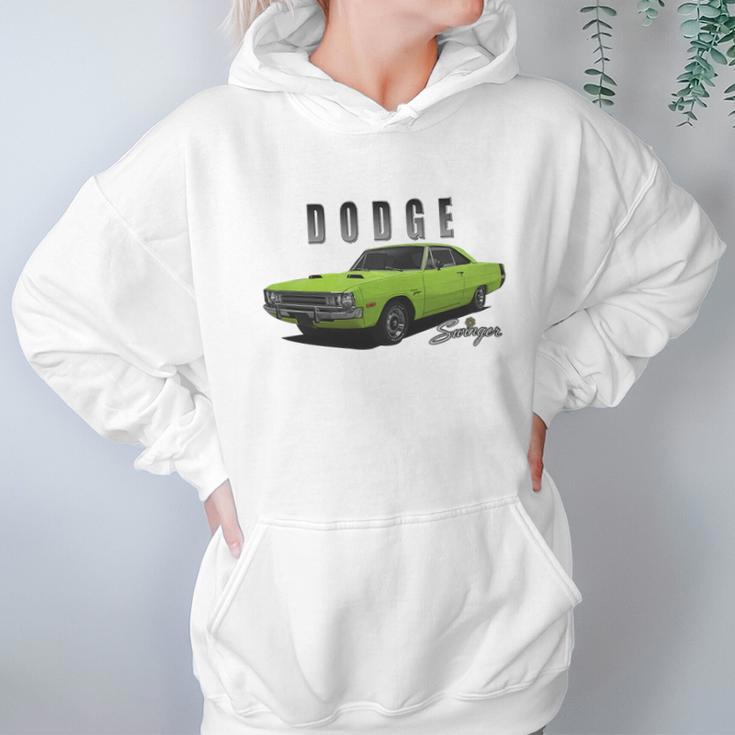 1972 Dodge Dart Swinger Green Hoodie Gifts for Women