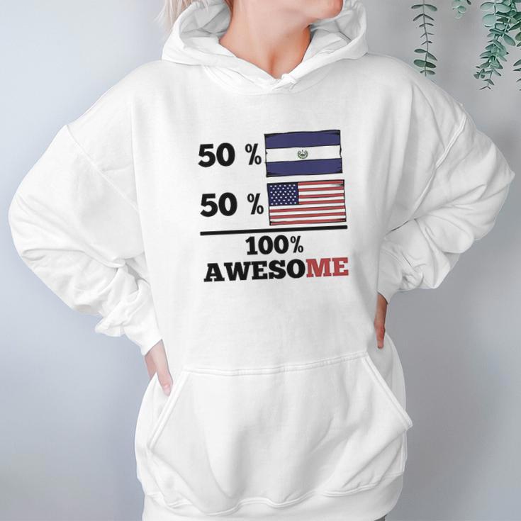 50 Percent El Salvadorian 50 Percent American Hoodie Gifts for Women