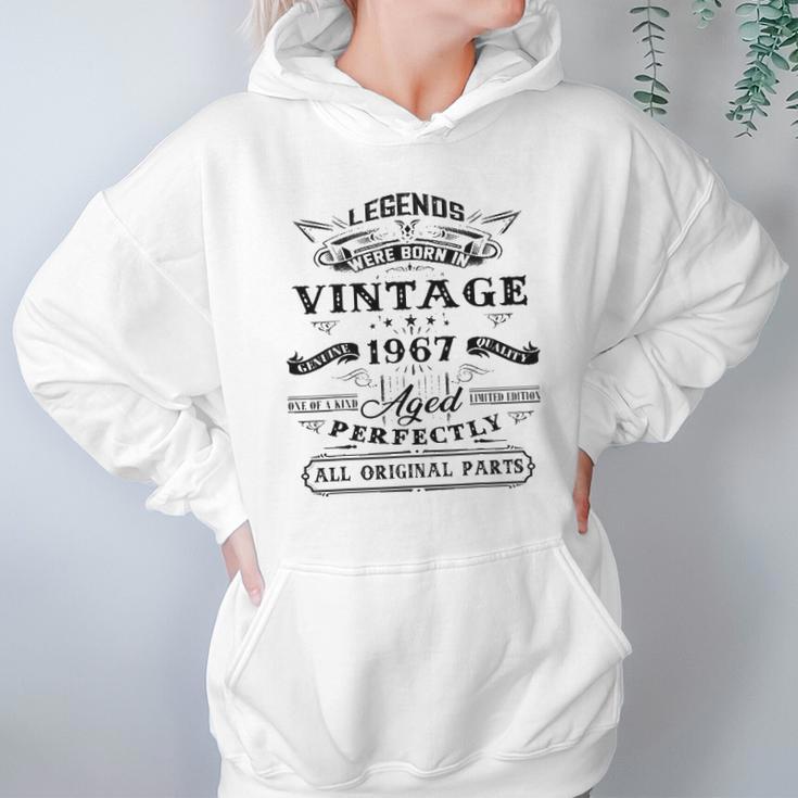 55Th Birthday Gift For Legends Born 1967 55 Years Old Vintage Hoodie Gifts for Women