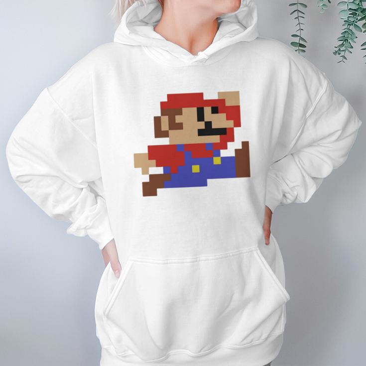 8-Bit Mario Nintendo Jumping Hoodie Gifts for Women