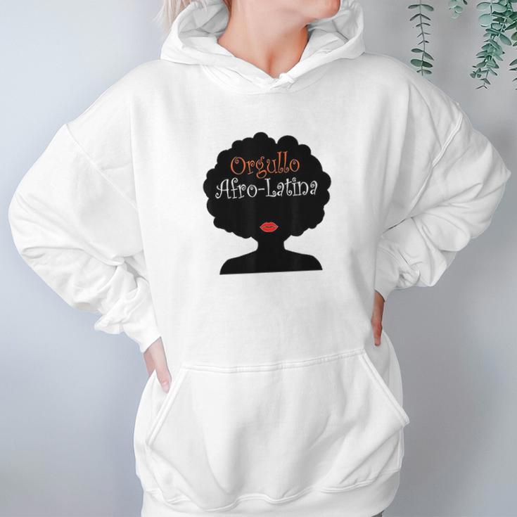 Afro Latina Proud Latinx Orgullo Black Spanish Hoodie Gifts for Women