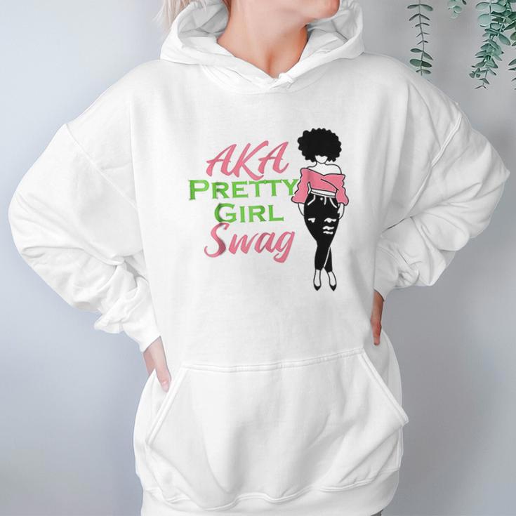 Aka Pretty Girl Swag Alpha Sorority Kappa Pink Gift Hoodie Gifts for Women