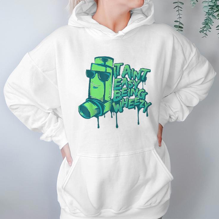 Asthma Attack Inhaler Wheezy Breathing Asthmatic Hoodie Gifts for Women