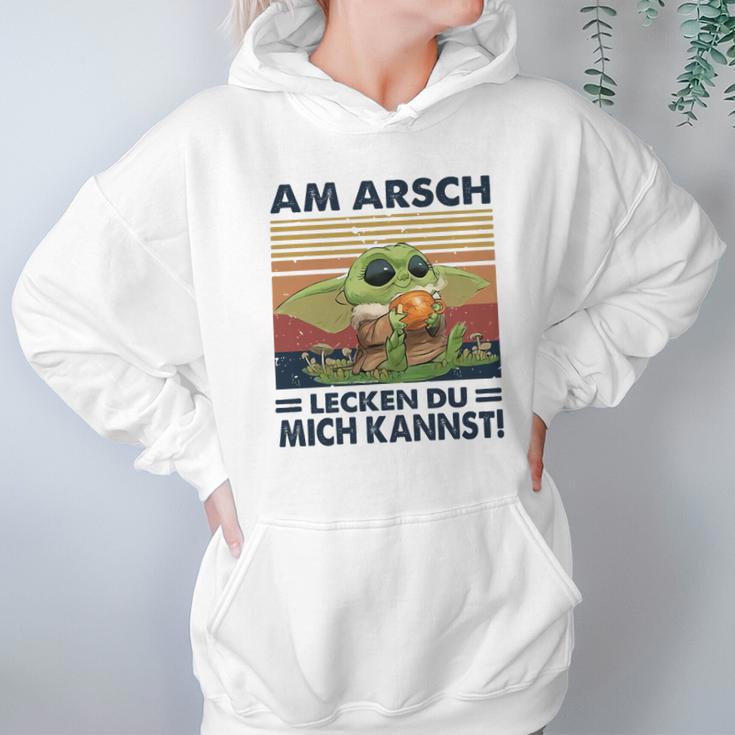 Baby Yoda Am Arsch Lecken Du Mich Kannst Vintage Shirt Mf Hoodie Gifts for Women