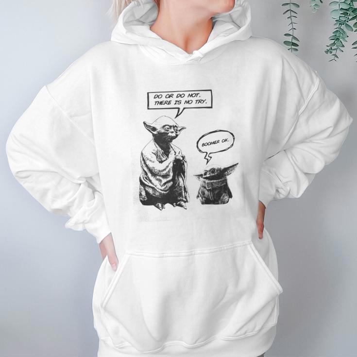 Baby Yoda And Master Yoda Water Reflection Best Sweater Hoodie Gifts for Women