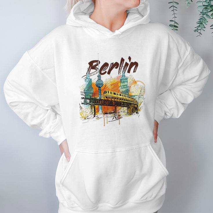 Berlin Landmarks U Bahn Subway Hoodie Gifts for Women