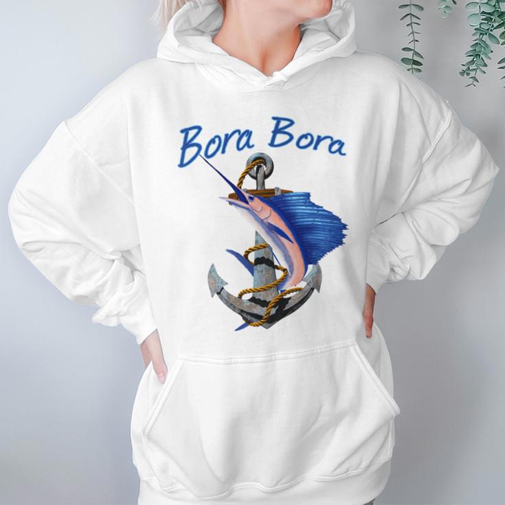 Bora Bora Deep Sea Fishing Sailfish Hoodie Gifts for Women