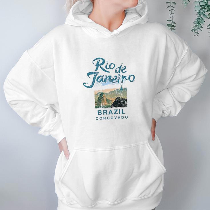 Brazil Rio De Janeiro Corcovado Brazilian Hoodie Gifts for Women