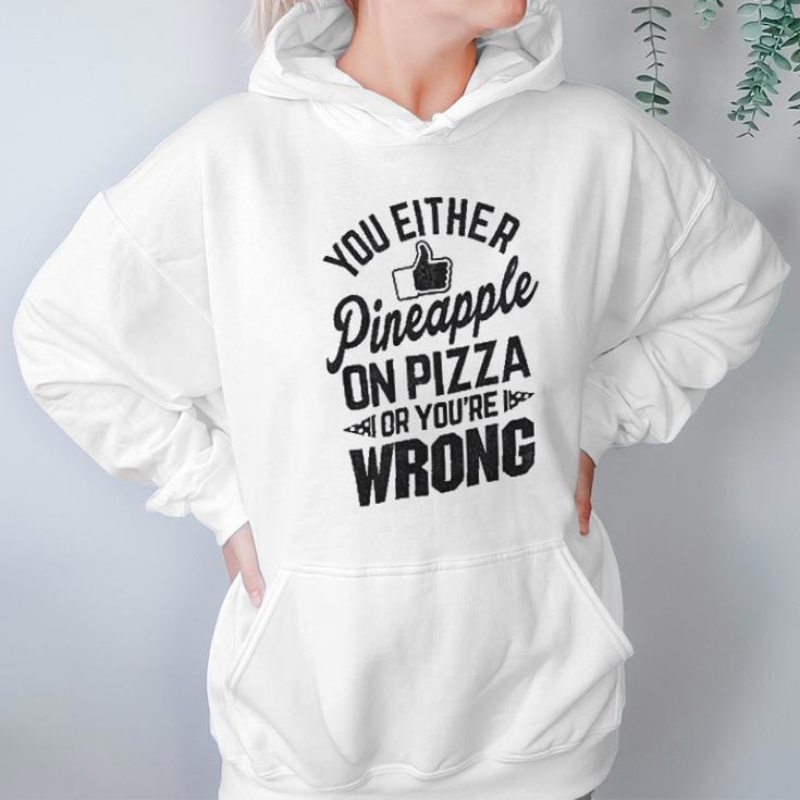 Brisco Brands Like Pineapple Pizza Debate Opinion Funny Hoodie Gifts for Women