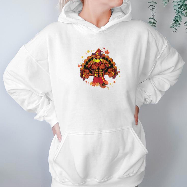 Buff Turkey Bodybuilding Fitness Thanksgiving Gym Hoodie Gifts for Women