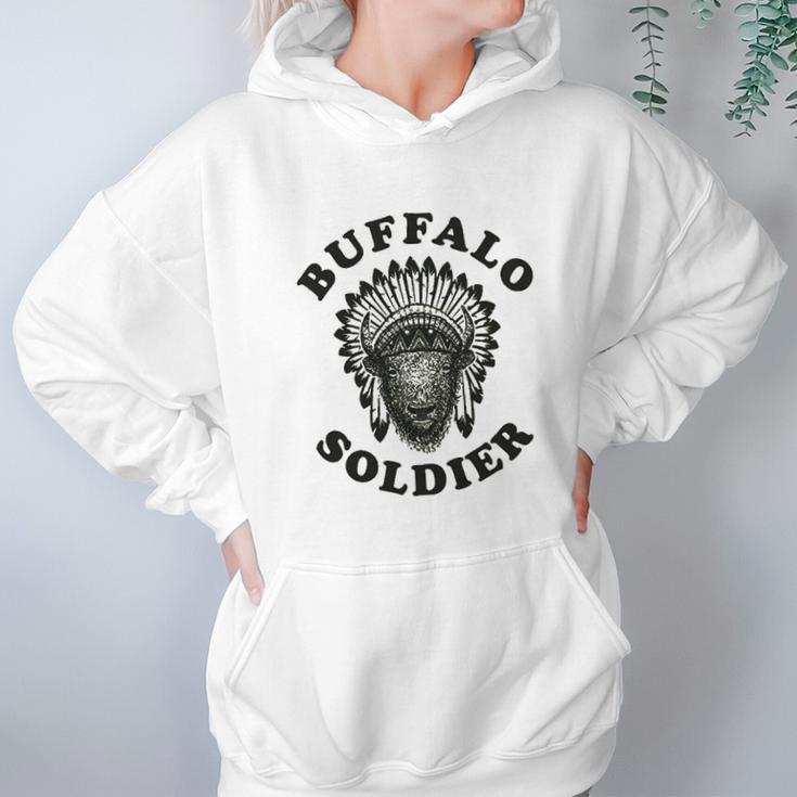 Buffalo Soldier Reggae Music Cool Vintage Bob Rastafarian Lion Marley Graphic Hoodie Gifts for Women