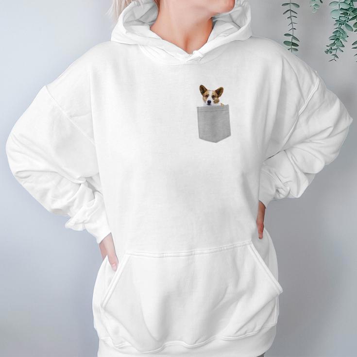 Cardigan Welsh Corgi Dog In Your Pocke Hoodie Gifts for Women