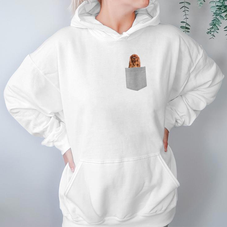 Cavalier King Charles Brown Dog In Your Pocke Hoodie Gifts for Women