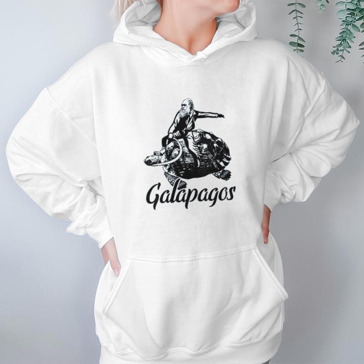 Charles Darwin Galapagos Islands Evolution Hoodie Gifts for Women