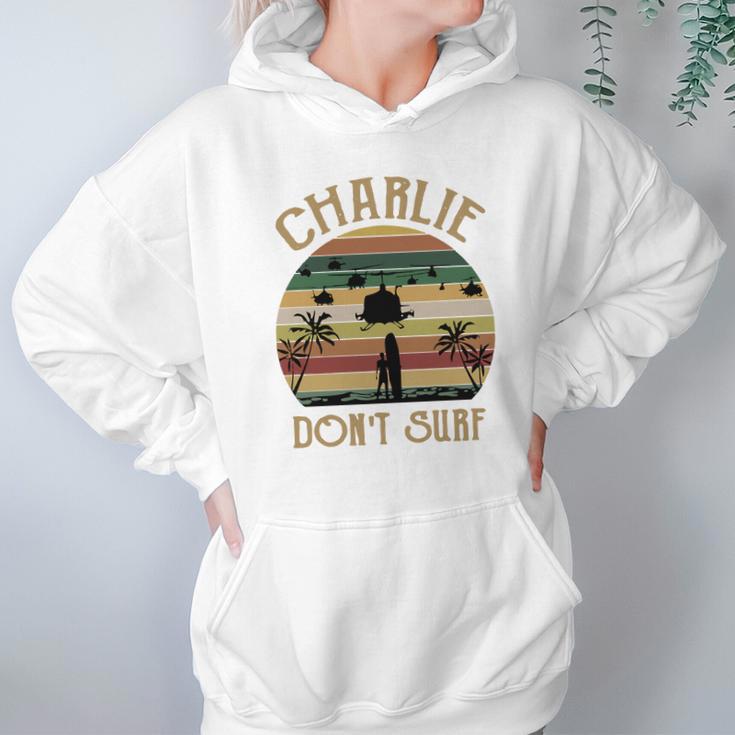 Charlie Dont Surf Retro Vintage Hoodie Gifts for Women