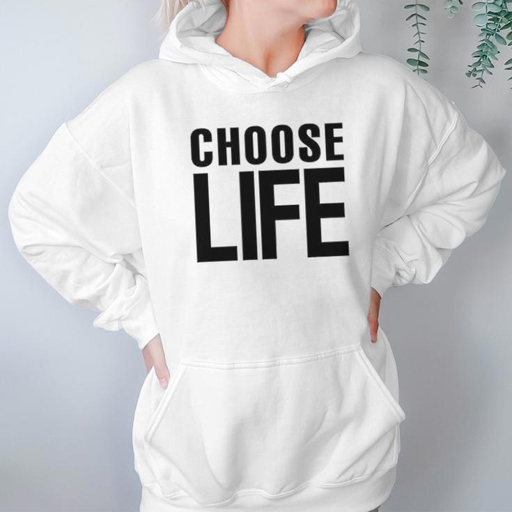 Choose Life Retro 80S Hoodie Gifts for Women