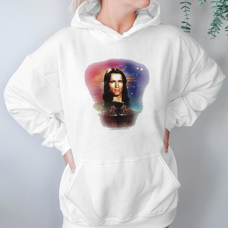 Conan The Barbarian 1980 Fantasy Action Movie Conan White Hoodie Gifts for Women