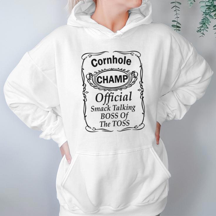 Cornhole Champ Boss Of The Toss Funny Pr Hoodie Gifts for Women