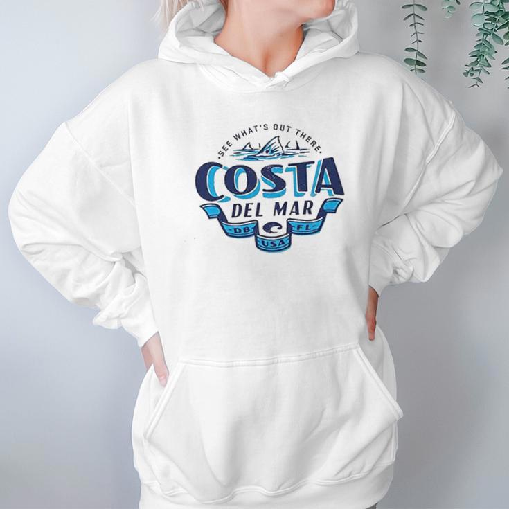 Costa Del Mar Mens Duval Short Sleeve Hoodie Gifts for Women