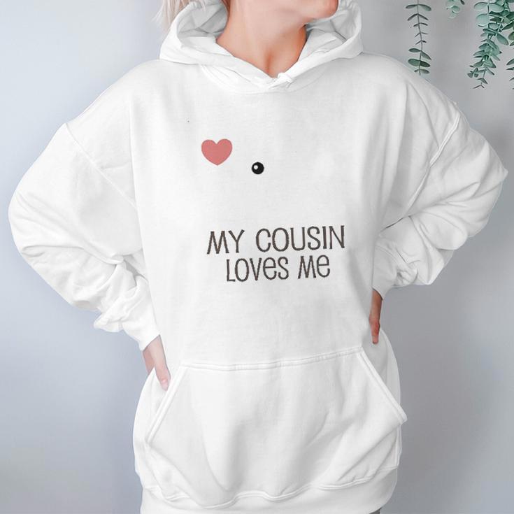 My Cousin Loves Me Infant Creeper Hoodie Gifts for Women