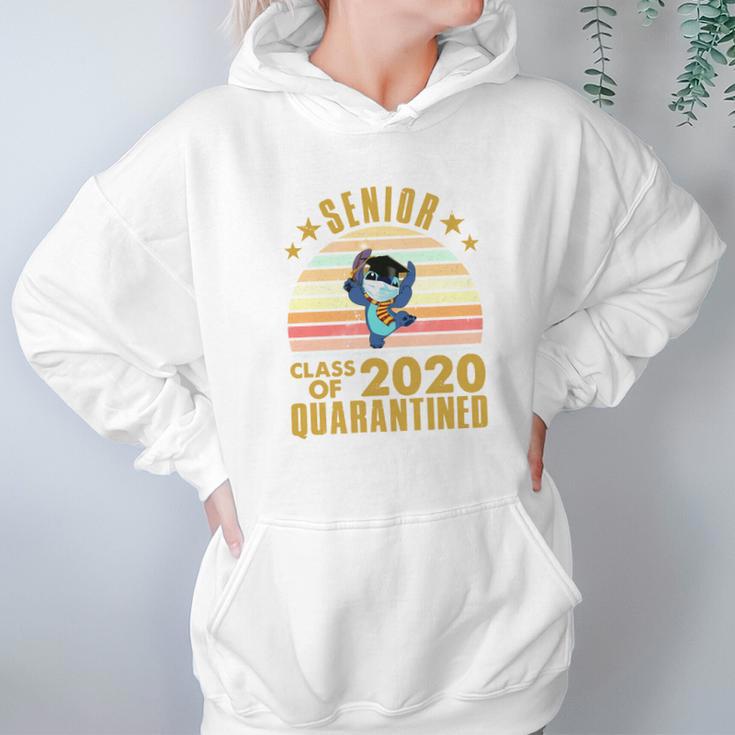 Cute Stitch Disney Senior 2020 Shirt Class Of 2020 Graduation Quarantine Hoodie Gifts for Women