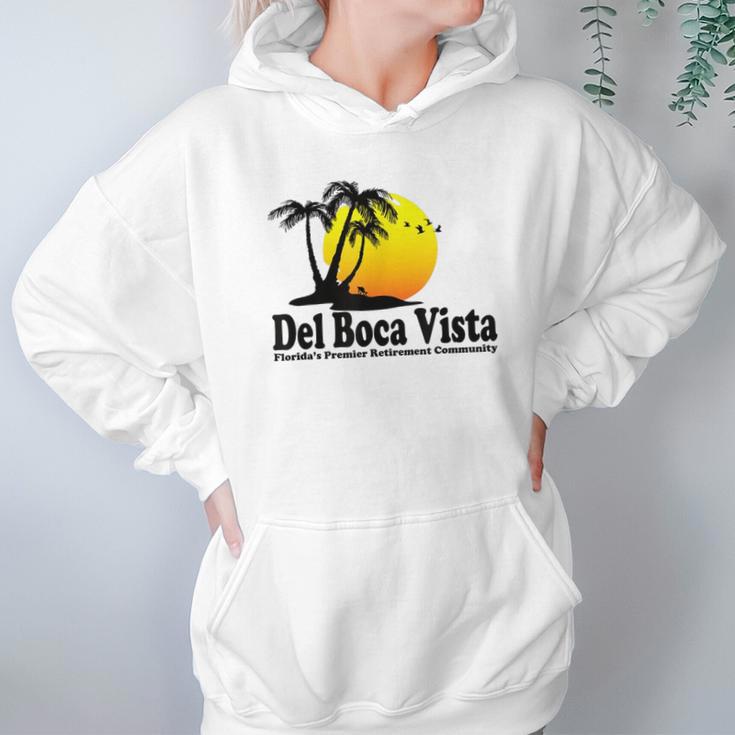 Del Boca Vista Retro Beach Hoodie Gifts for Women