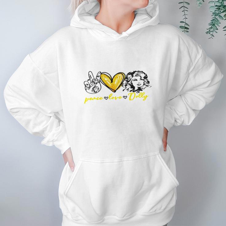 Dolly Parton Peace Love Dolly Hoodie Gifts for Women