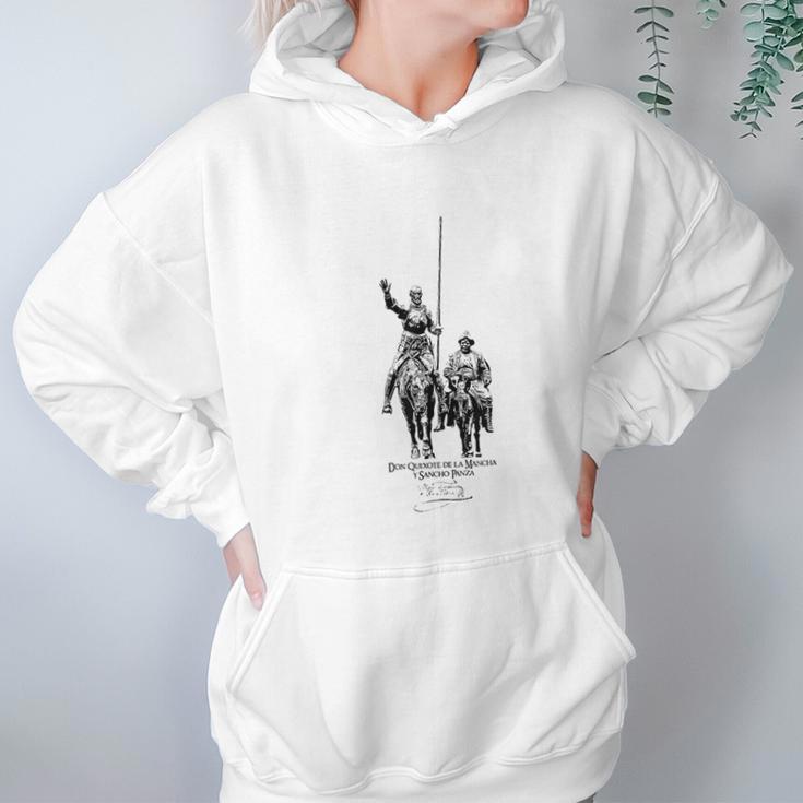 Don Quixote De La Mancha Y Sancho Hoodie Gifts for Women